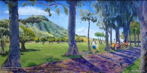 "Shadows on the Carriageway" 20" x 10" giclée on canvas