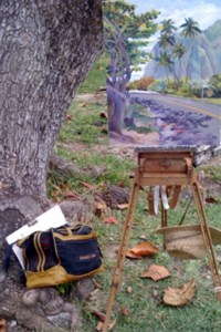 Optical illusion painting