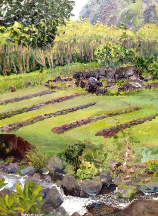 Waipao, 18" x 24" oil, ©2014 Rebekah Luke