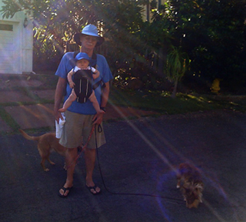 They are ready for their morning walk