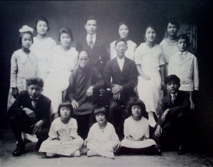 My maternal grandparents and 13 of their 15 children in Kohala. My mother, seated front row and center, ws the baby of the family.