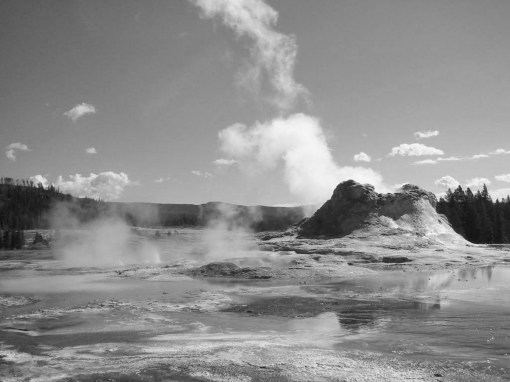 Steamy landscape at Yellowstone