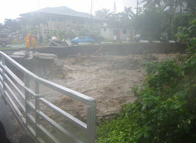 Makaua Stream damage 2006 © Peter Krape Makaua Stream damage 2006 © Peter Krape