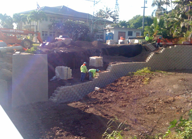 Makaua Stream reconstruction 2009 © Rebekah Luke Makaua Stream reconstruction 2009 © Rebekah Luke