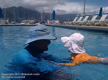 Papa and me © 2011 Rebekah Luke