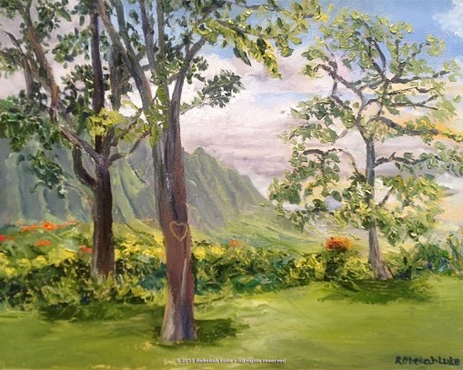 "Bluegrass Hawaii," 20"x16" oil on canvas