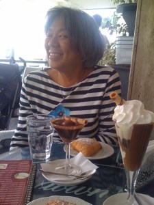 At Up and Down Caffē bar in Arco Felice, Campania.