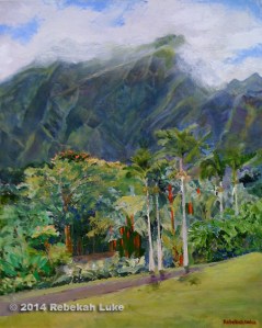 "Red Trunks," 16" x 20" ink on canvas giclée reproduction, re-marked and re-signed, to the highest bidder